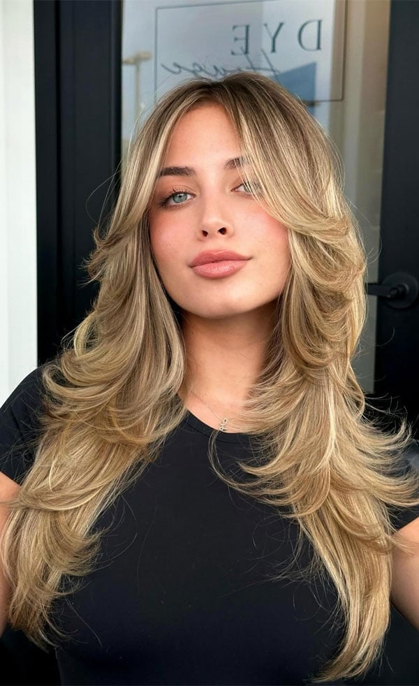 Mid-Back Blonde With Face-Framing Highlights Mid-Back Blonde With Face-Framing Highlights — Face Framing Layers