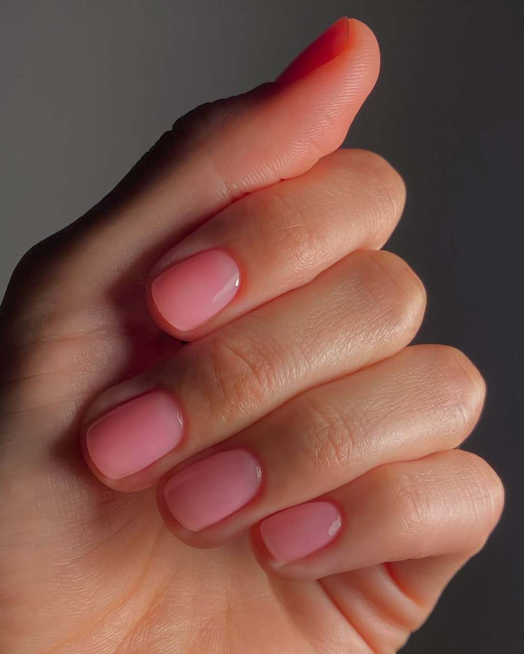 Vibrant Sheer Pink Short Square Jelly Nails Vibrant Sheer Pink Short Square Jelly Nails — Gel Nails