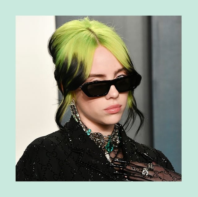 Mid-Back Textured Green Curls — Green Hair