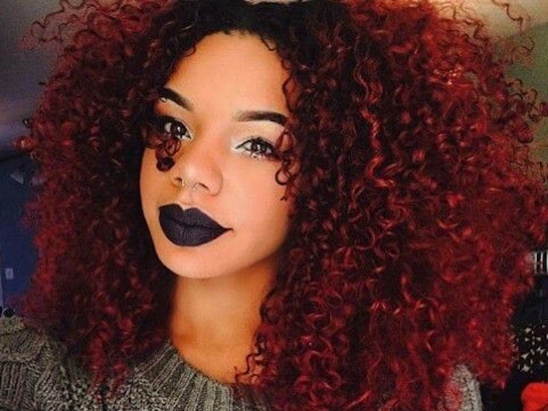 Shoulder Length Vibrant Purple Waves — Hair Color for Black Women