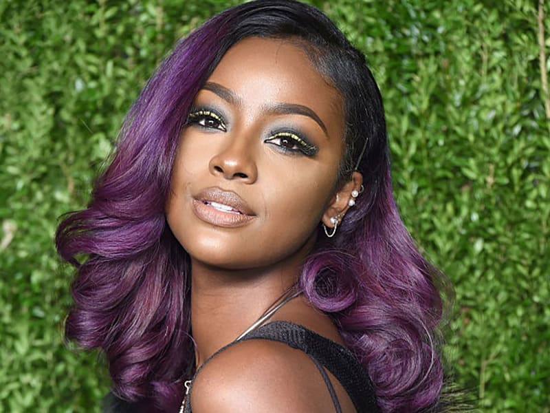 Collarbone Layers With Curtain Bangs In Chocolate Brown — Hair Color for Black Women
