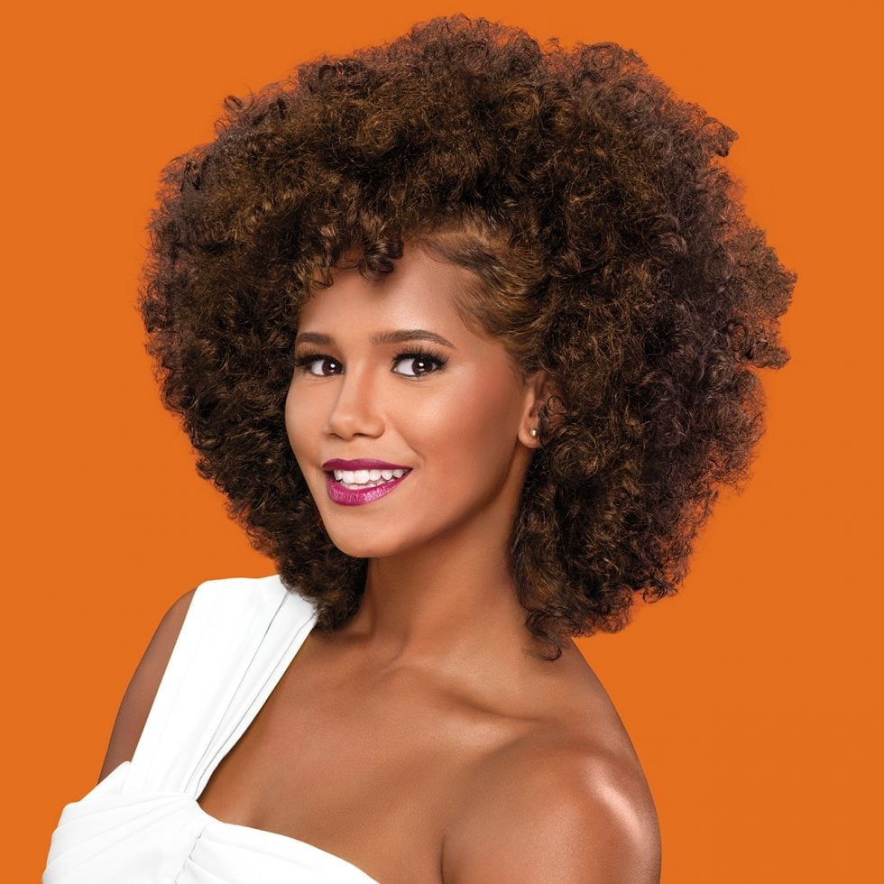 Dark Brown With Subtle Auburn Undertones Afro Dark Brown With Subtle Auburn Undertones Afro — Hair Color for Curly Hair