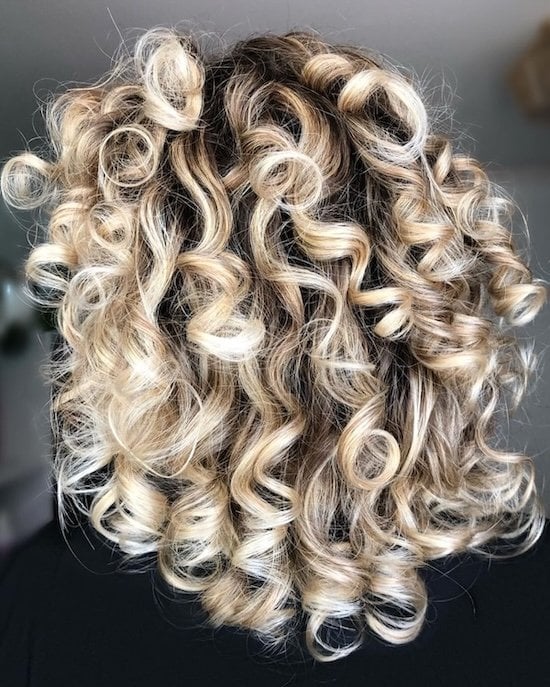 Shoulder Length Ash Blonde With Darker Roots Shoulder Length Ash Blonde With Darker Roots — Hair Color for Curly Hair