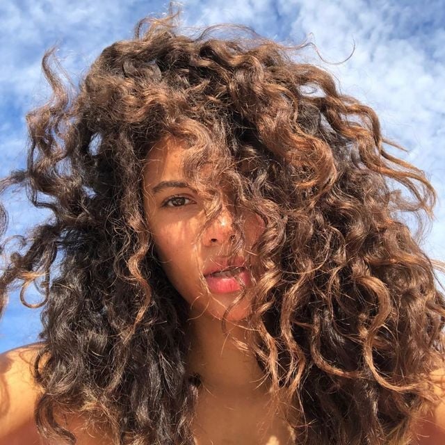 Dark Brown With Caramel Highlights Dark Brown With Caramel Highlights — Hair Color for Curly Hair