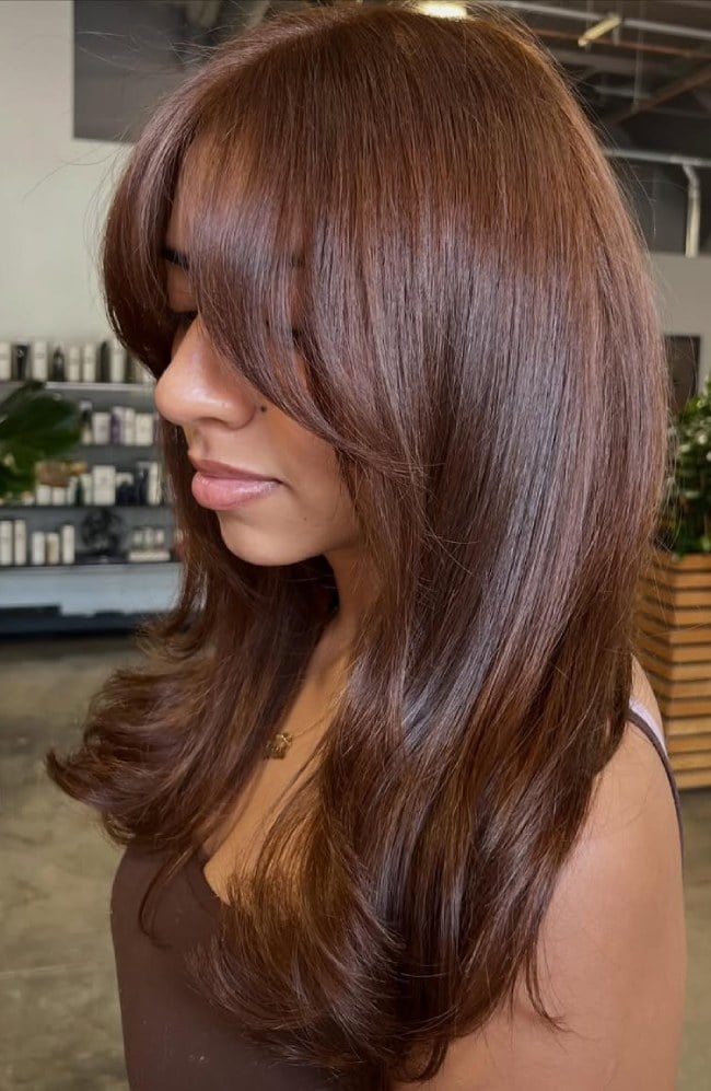 Warm Honey Brown With Honey Tones — Hair Color for Olive Skin