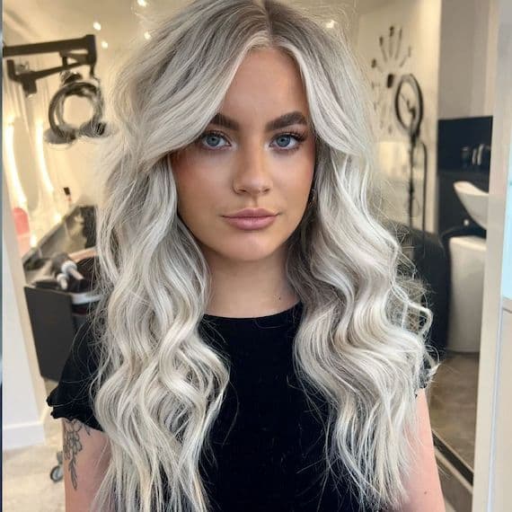 Cool Platinum Blonde Long Hair With Ash Tones — Hair Color for Pale Skin