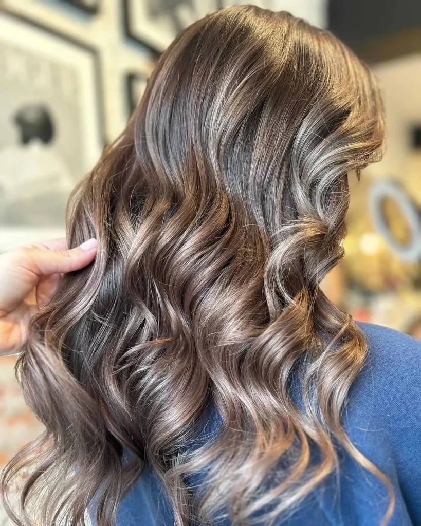 Long Layered Ash Blonde With Face-Framing Highlights Long Layered Ash Blonde With Face-Framing Highlights — Hair Color for Women Over 50