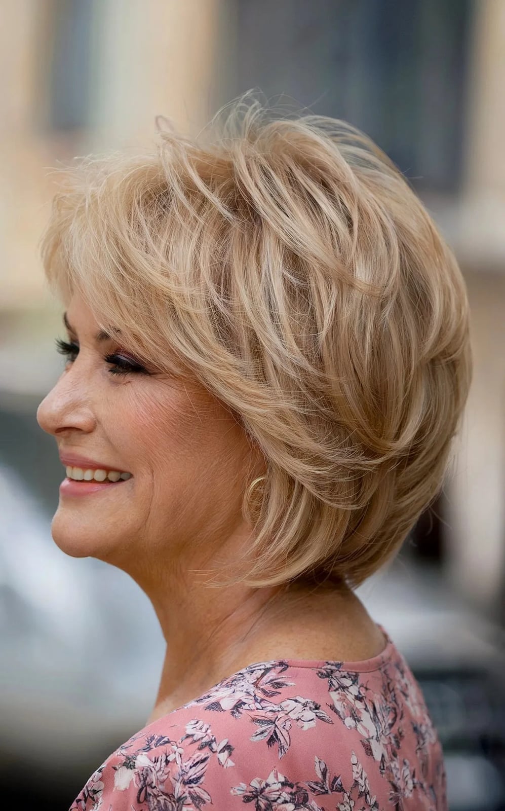 Chin Length Layered Bob Ash Blonde Chin Length Layered Bob Ash Blonde — Hair Color for Women Over 60