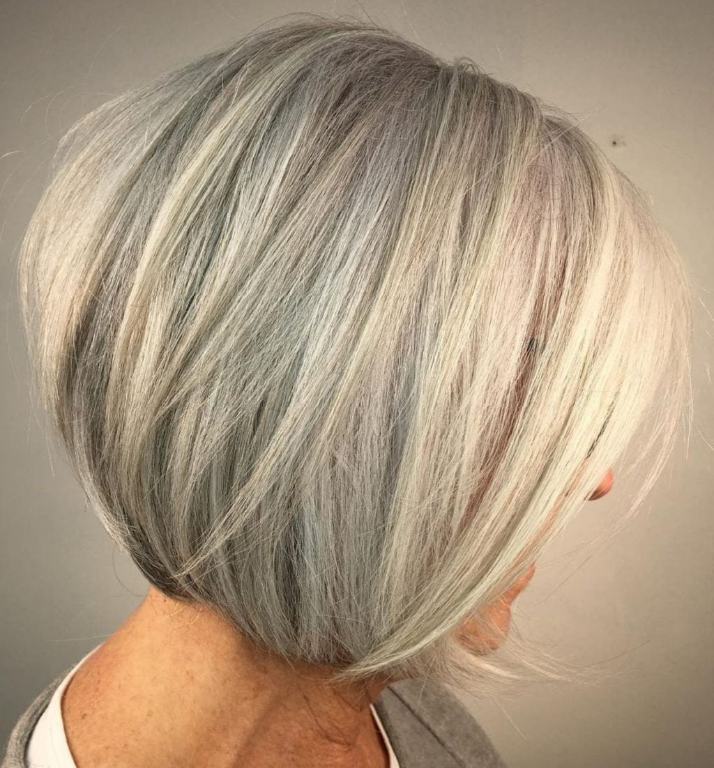 Sharp Angled Bob Ash Blonde Sharp Angled Bob Ash Blonde — Hair Color for Women Over 60