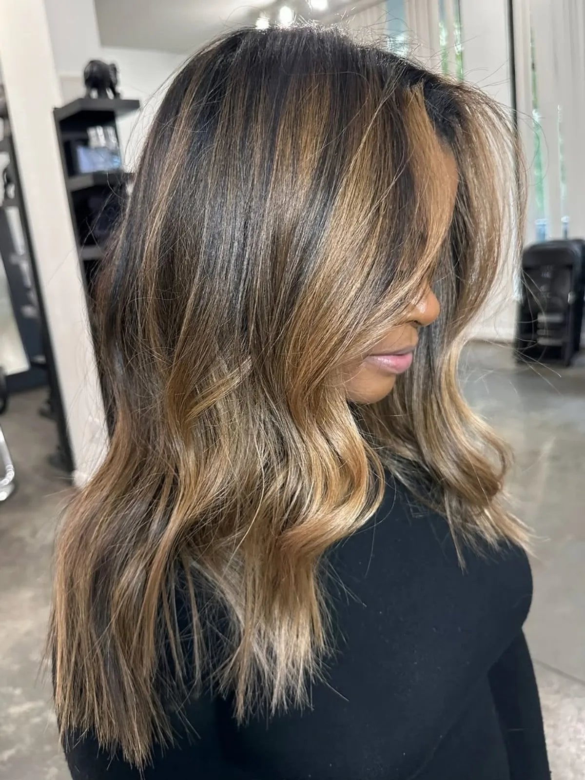 Dark Brown With Blonde Balayage Dark Brown With Blonde Balayage — Hair Color Trends
