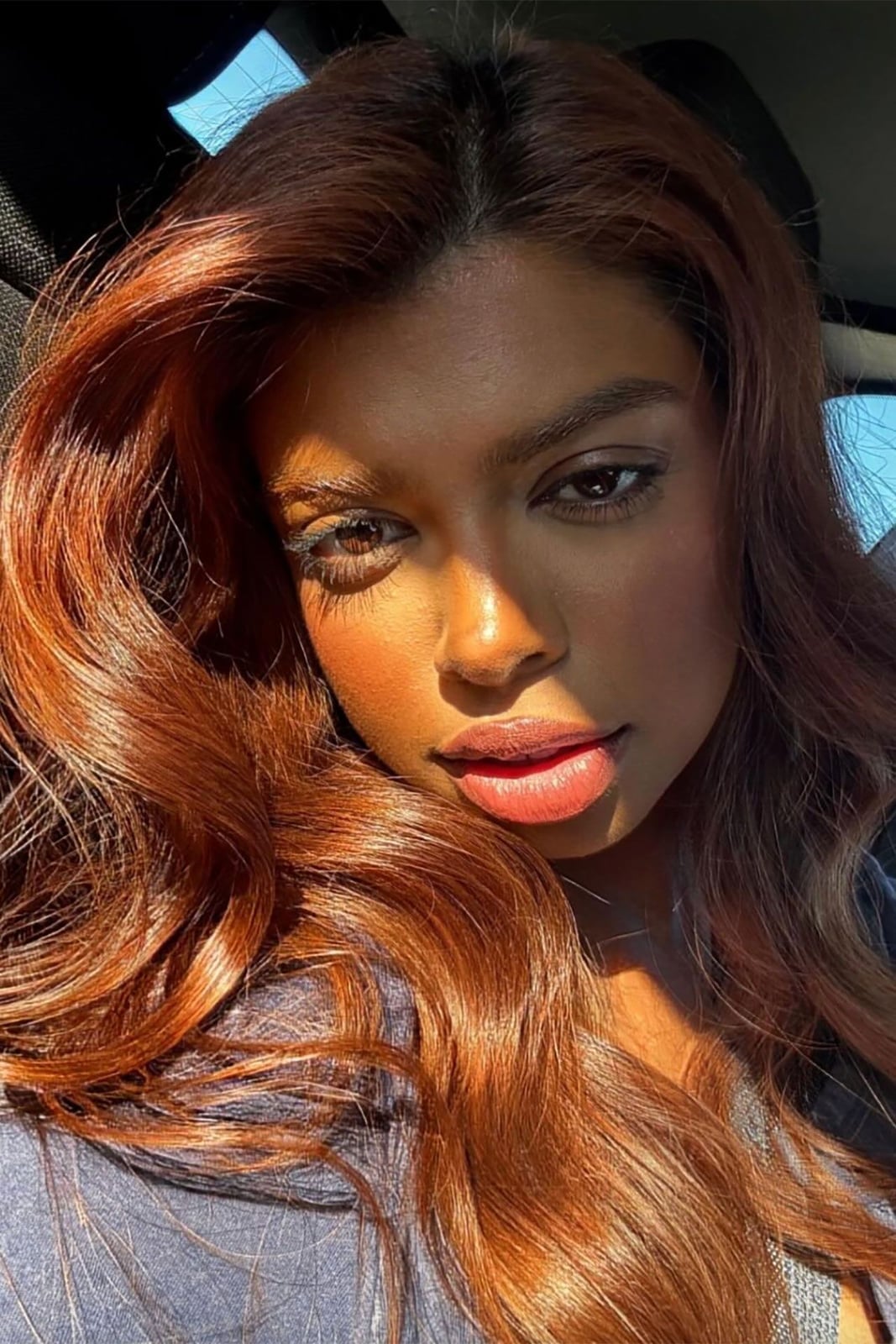 Vivid Copper With Loose Waves Vivid Copper With Loose Waves — Hair Color Trends
