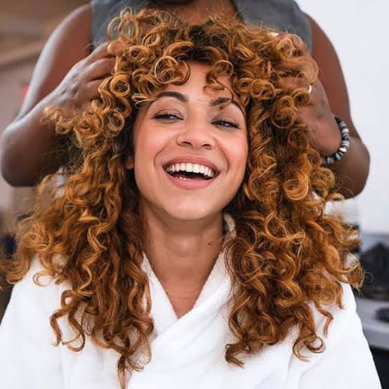 Copper With Auburn Undertones Curls, Long, Falling Past The Shoulders Copper With Auburn Undertones Curls, Long, Falling Past The Shoulders — Hair Color Trends
