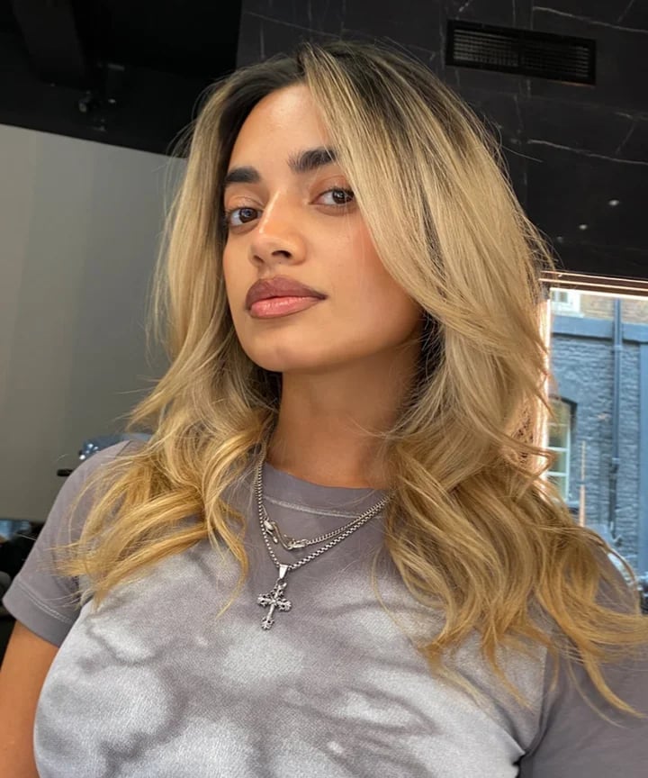 Collarbone Layered Shag With Curtain Bangs — Haircut Trends
