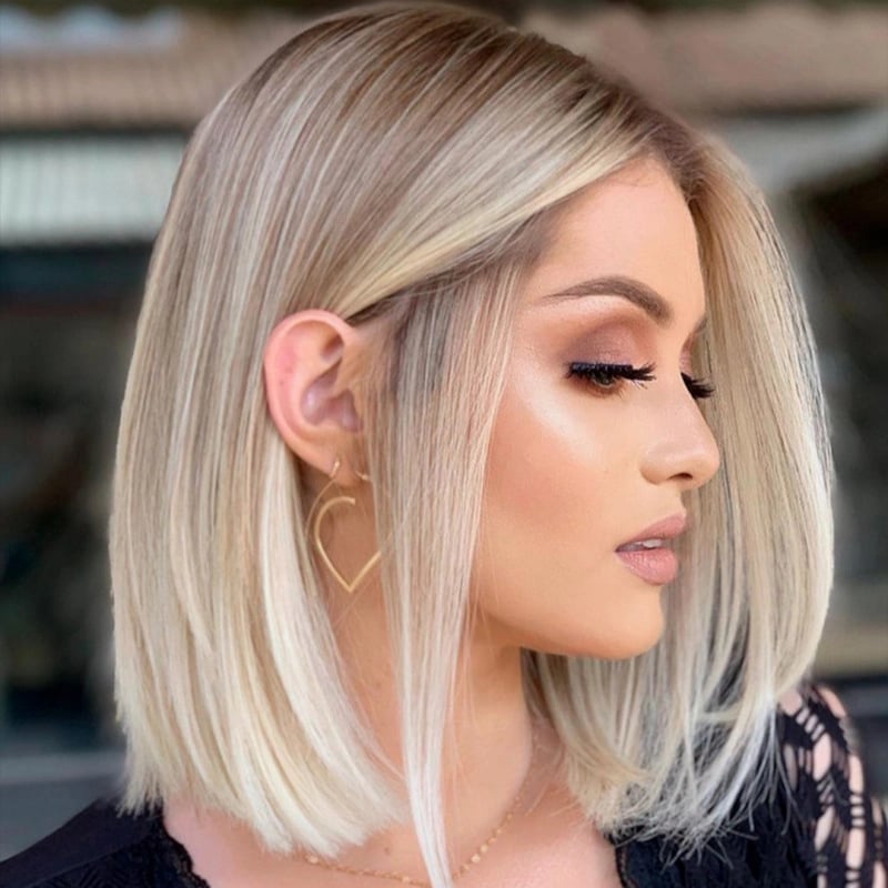 Blonde Balayage Layered Lob — Haircuts for Fine Hair