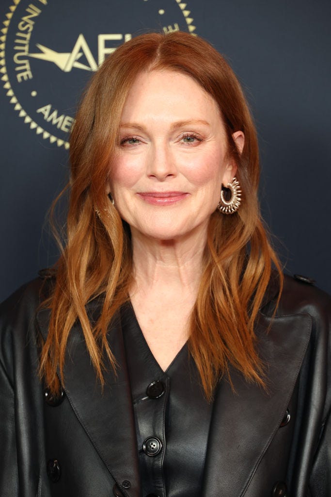Mid Back Auburn With Long Layers — Haircuts for Older Women