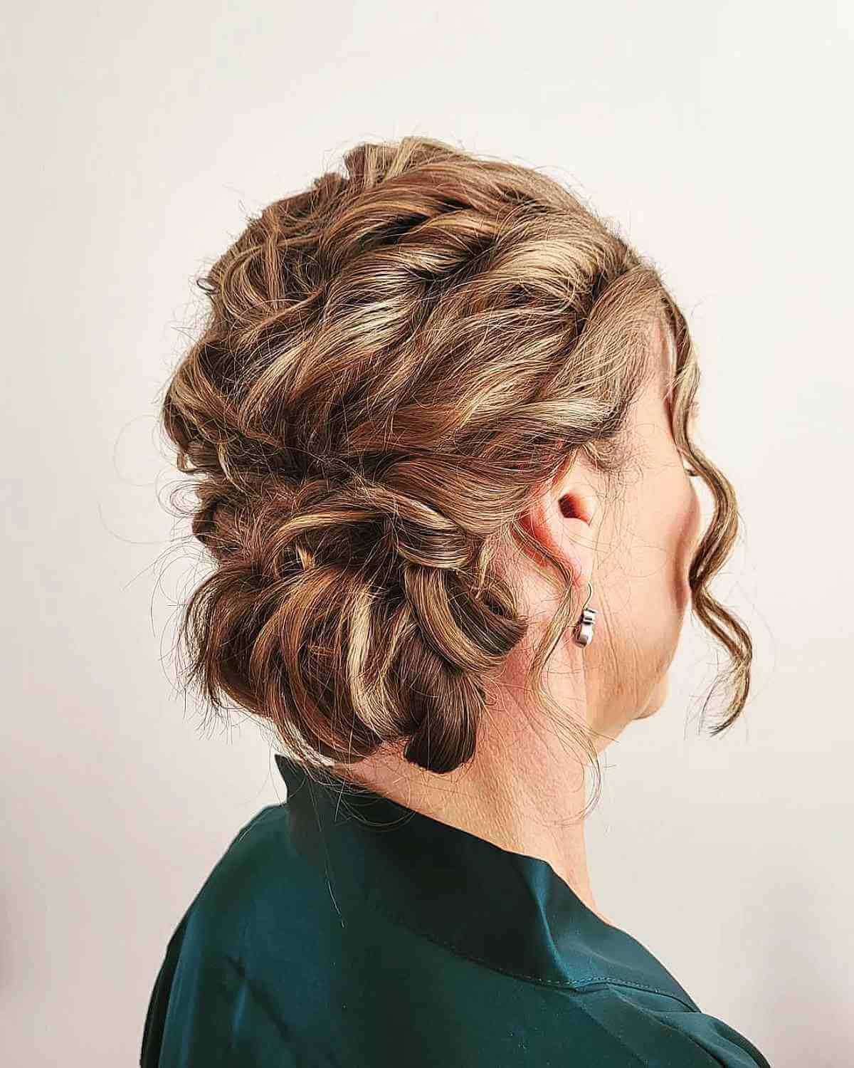 Intricate Updo With Textured Curls — Haircuts for Older Women