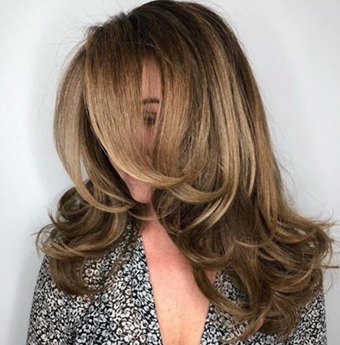 Shoulder Length With Prominent Layers and Light Brown Color Shoulder Length With Prominent Layers and Light Brown Color — Haircuts for Thick Hair