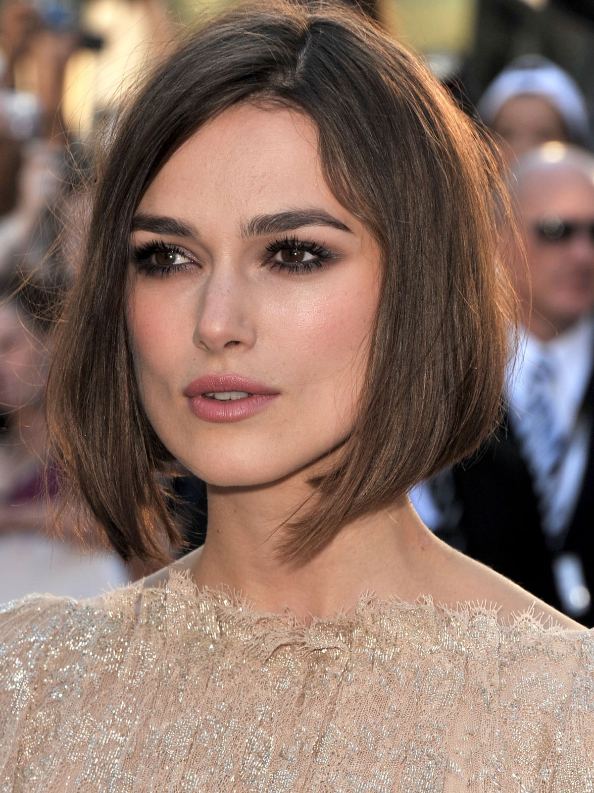 Chin Length Blunt Bob In Medium Brown Chin Length Blunt Bob In Medium Brown — Haircuts for Thick Hair