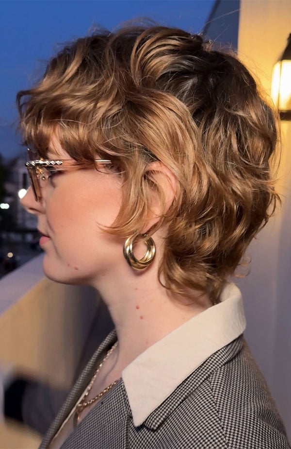 Short Shag With Textured Layers Short Shag With Textured Layers — Haircuts for Wavy Hair
