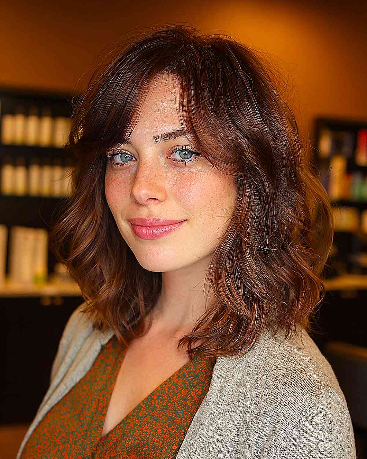 Collarbone Lob With Face-Framing Bangs Collarbone Lob With Face-Framing Bangs — Haircuts for Women