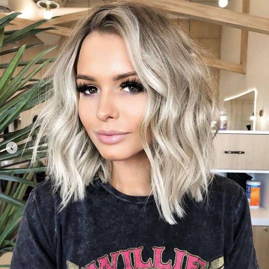 Shoulder Lob With Ash Blonde Balayage Shoulder Lob With Ash Blonde Balayage — Haircuts for Women