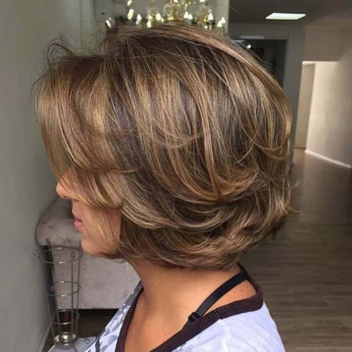 Chin Length Layered Bob With Volume Chin Length Layered Bob With Volume — Haircuts for Women Over 40