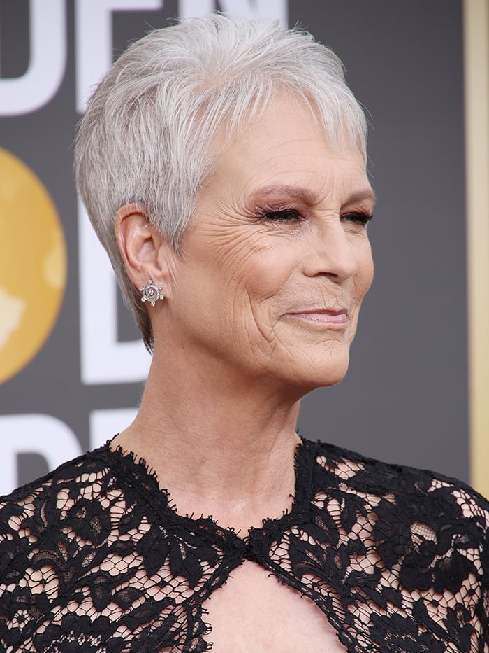 Wispy Gray Pixie With Swept Bangs Wispy Gray Pixie With Swept Bangs — Haircuts for Women Over 50