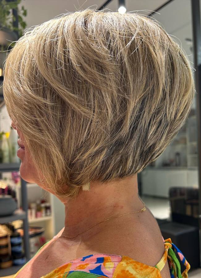 Shoulder Length Shag With Wispy Bangs Shoulder Length Shag With Wispy Bangs — Haircuts for Women Over 60