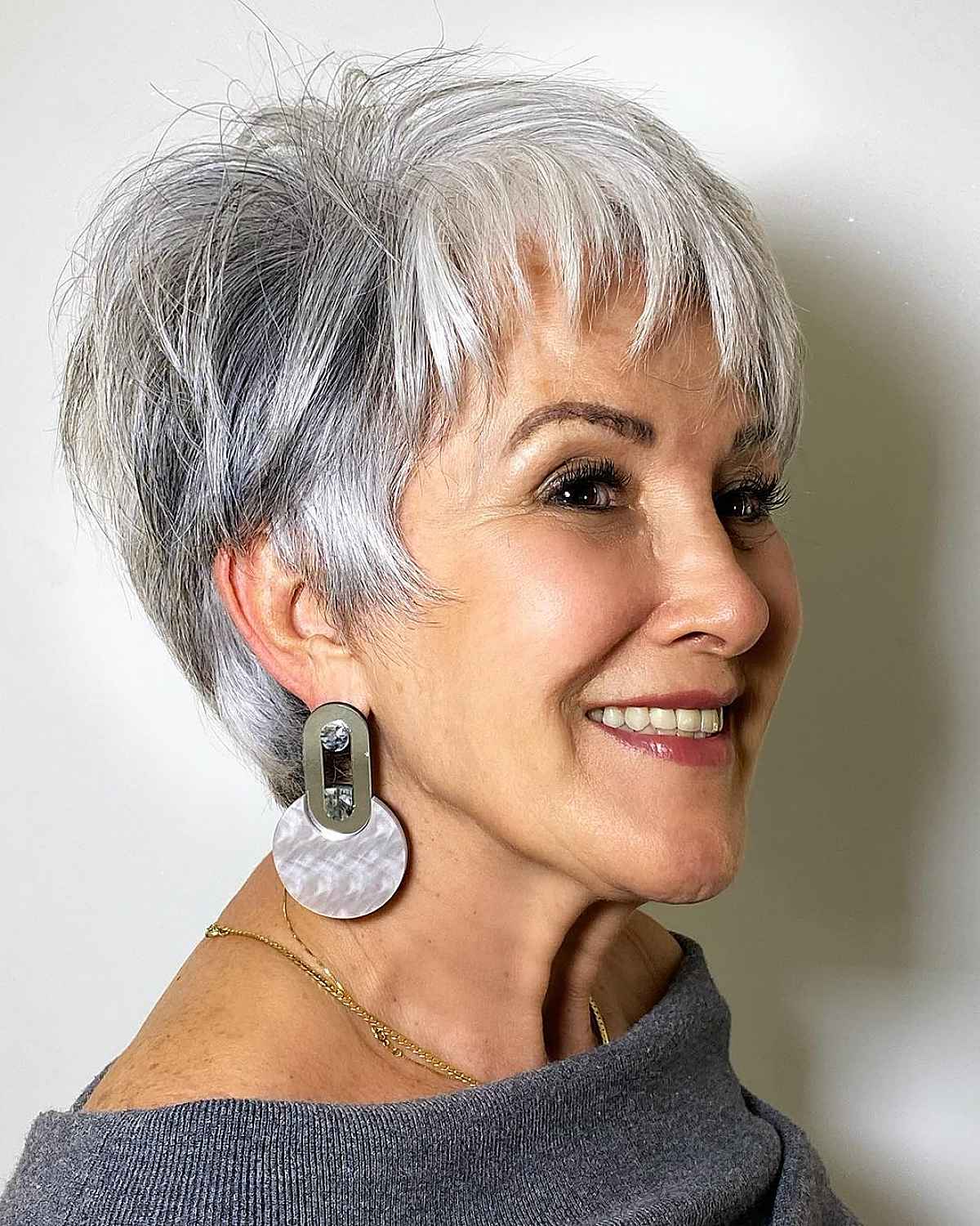 Textured Pixie With Choppy Bangs — Haircuts for Women Over 70