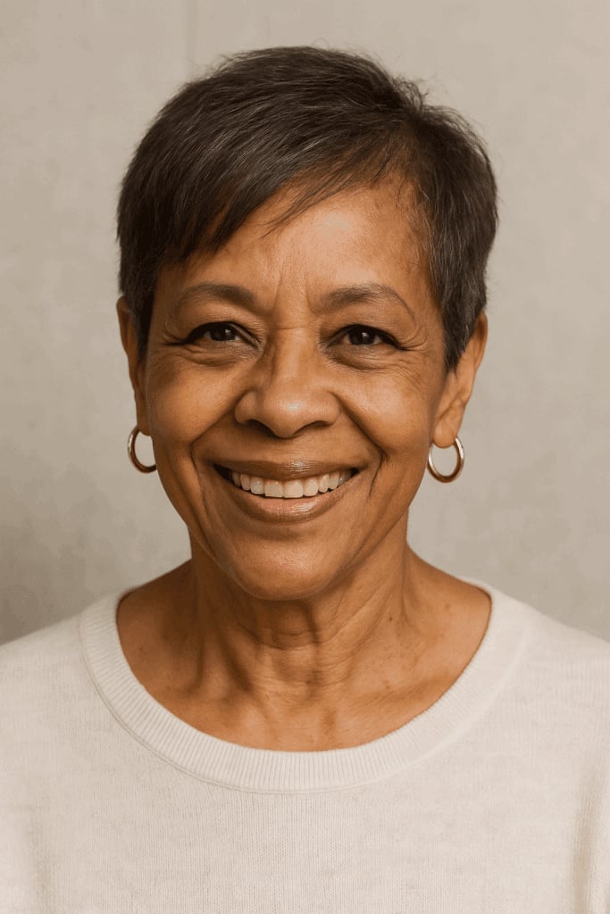 Natural Gray Textured Short Cut — Haircuts for Women Over 70