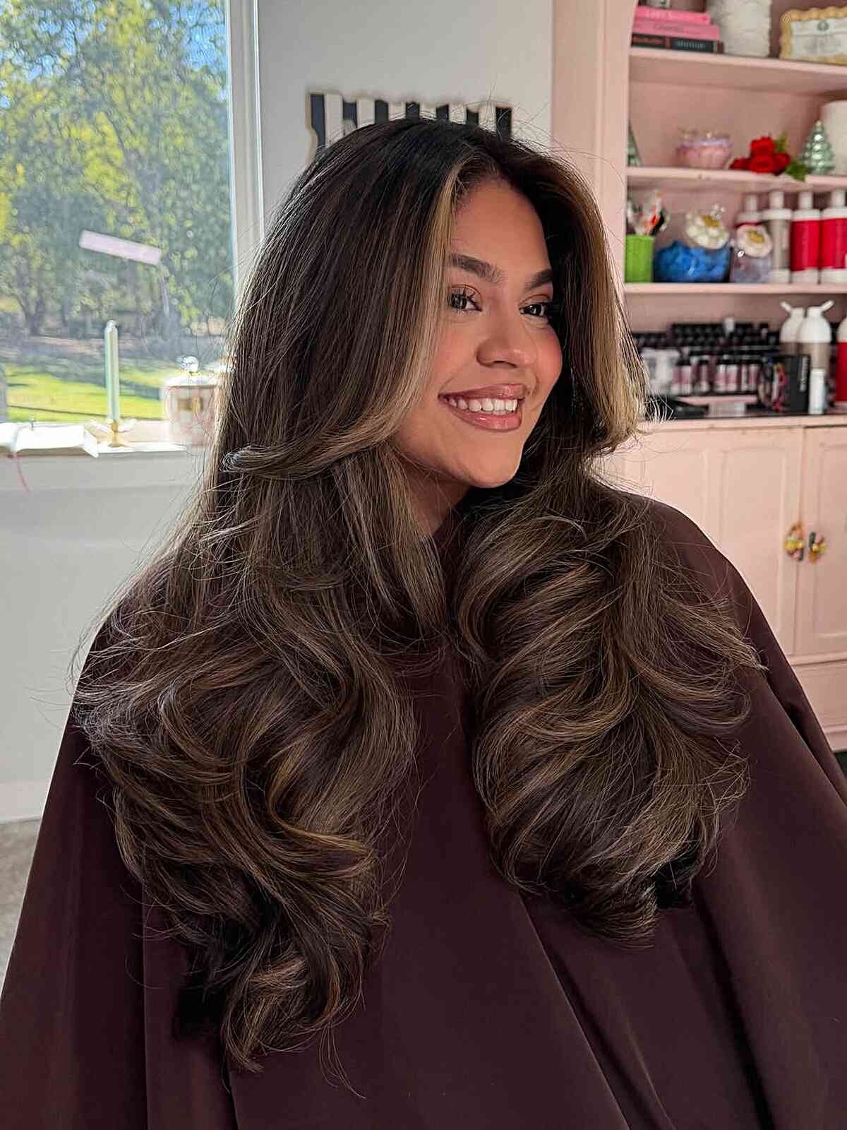 Medium Brown With Ash Blonde Face-Framing Layers Medium Brown With Ash Blonde Face-Framing Layers — Highlights on Brown Hair