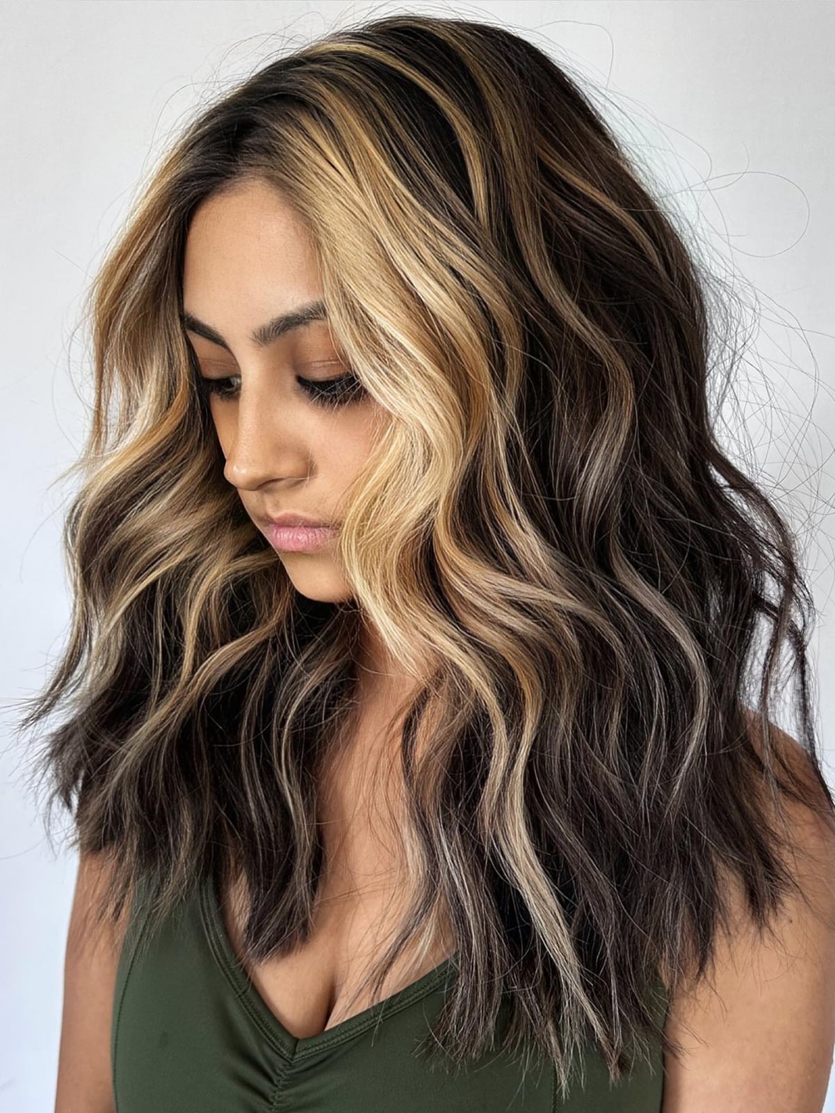 Dark Brown With Blonde Highlights Back View Dimension Dark Brown With Blonde Highlights Back View Dimension — Highlights on Brown Hair