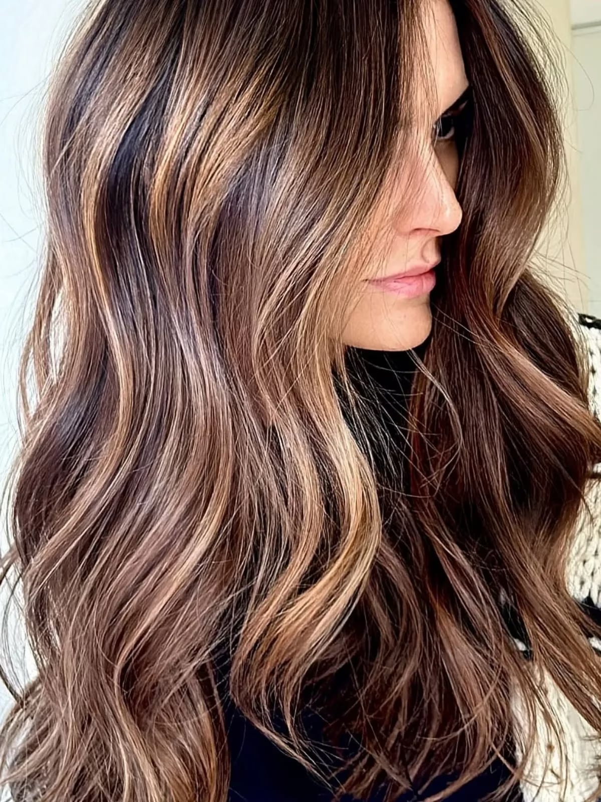 Ash Blonde Highlights Concentrated Forward — Highlights on Dark Hair