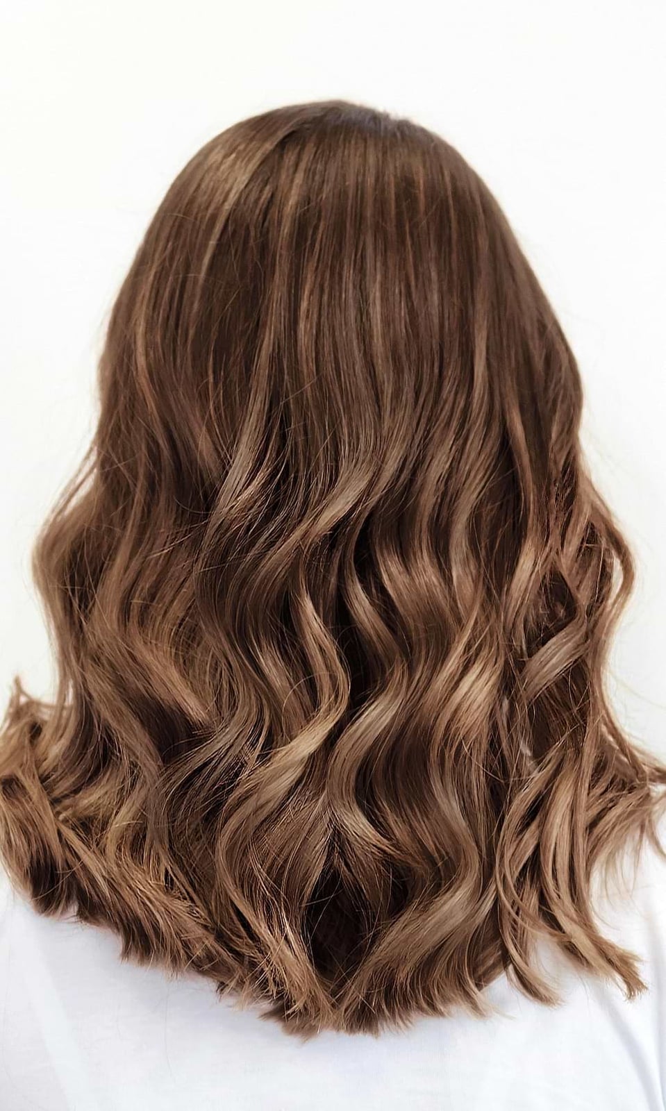 Blonde Highlights On Dark Brown Lob — Highlights on Dark Hair