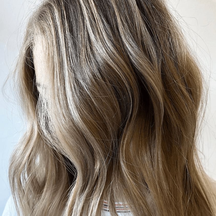 Ash Blonde Highlights on Darker Blonde Base, Mid-Back Ash Blonde Highlights on Darker Blonde Base, Mid-Back — Highlights Trends