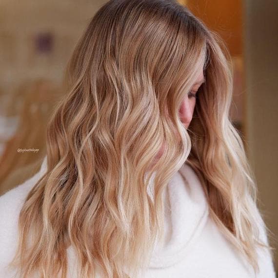Collarbone Waves With Medium Brown and Subtle Honey Balayage