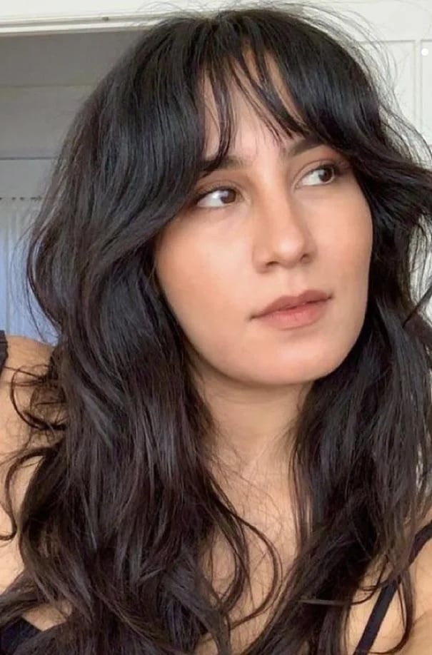 Shoulder Layers With Full Bangs — Hush Cut