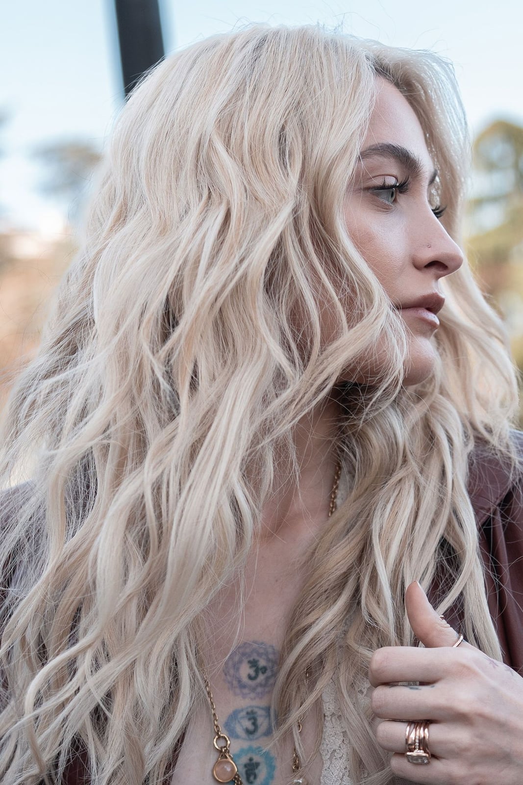 Long Icy Blonde With Root Shadow Side Part Long Icy Blonde With Root Shadow Side Part