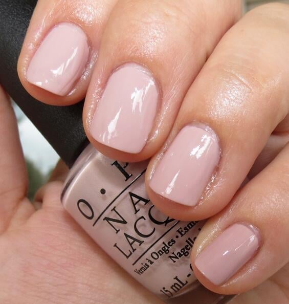Opaque Light Pink Nude Short Almond, Suggesting A Product Focus Opaque Light Pink Nude Short Almond, Suggesting A Product Focus — Interview Nails