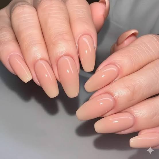 Immaculate Light Beige Nude Short Almond Immaculate Light Beige Nude Short Almond — Interview Nails