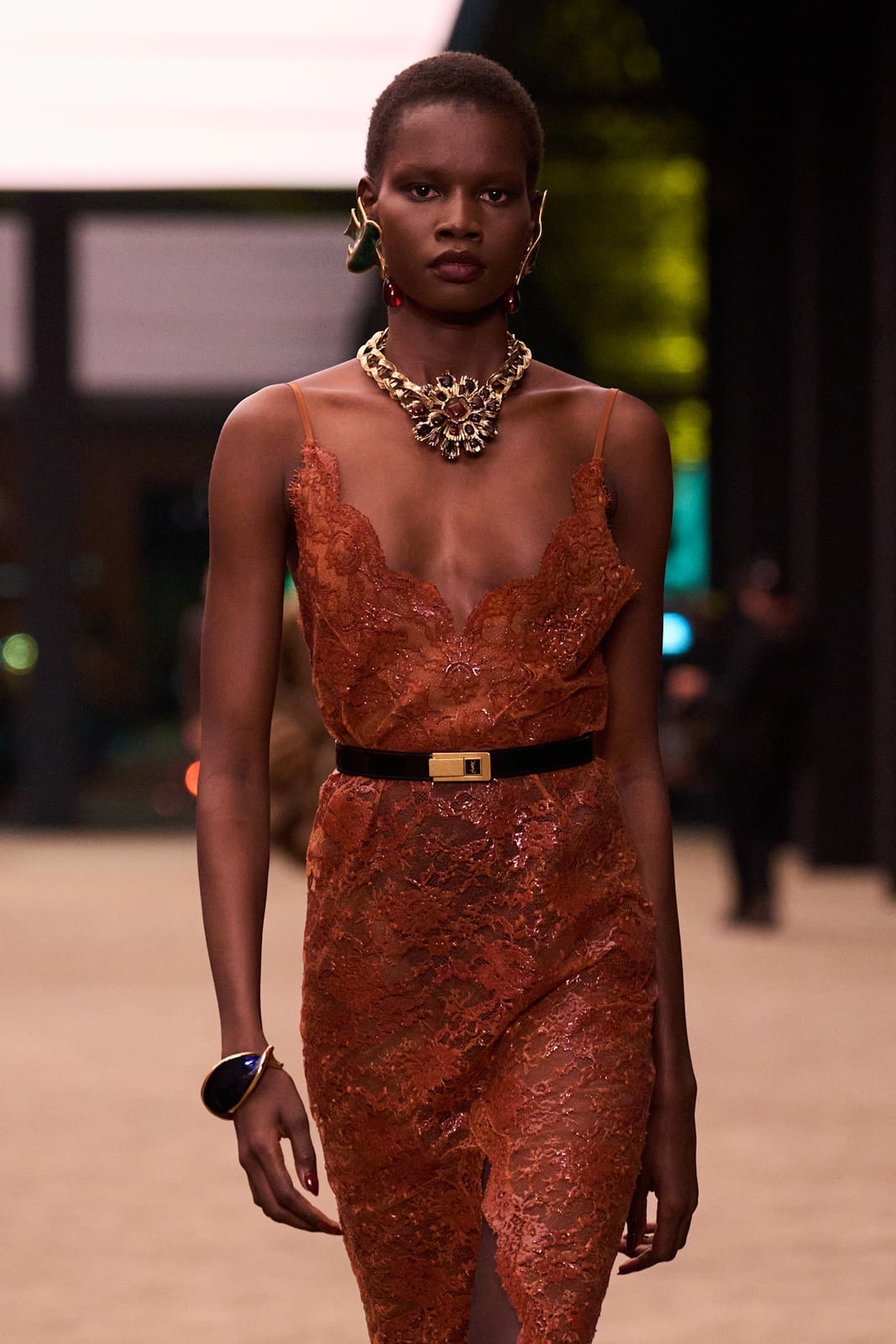 Ornate Statement Necklace With Cuff Bracelet — Jewelry Trends