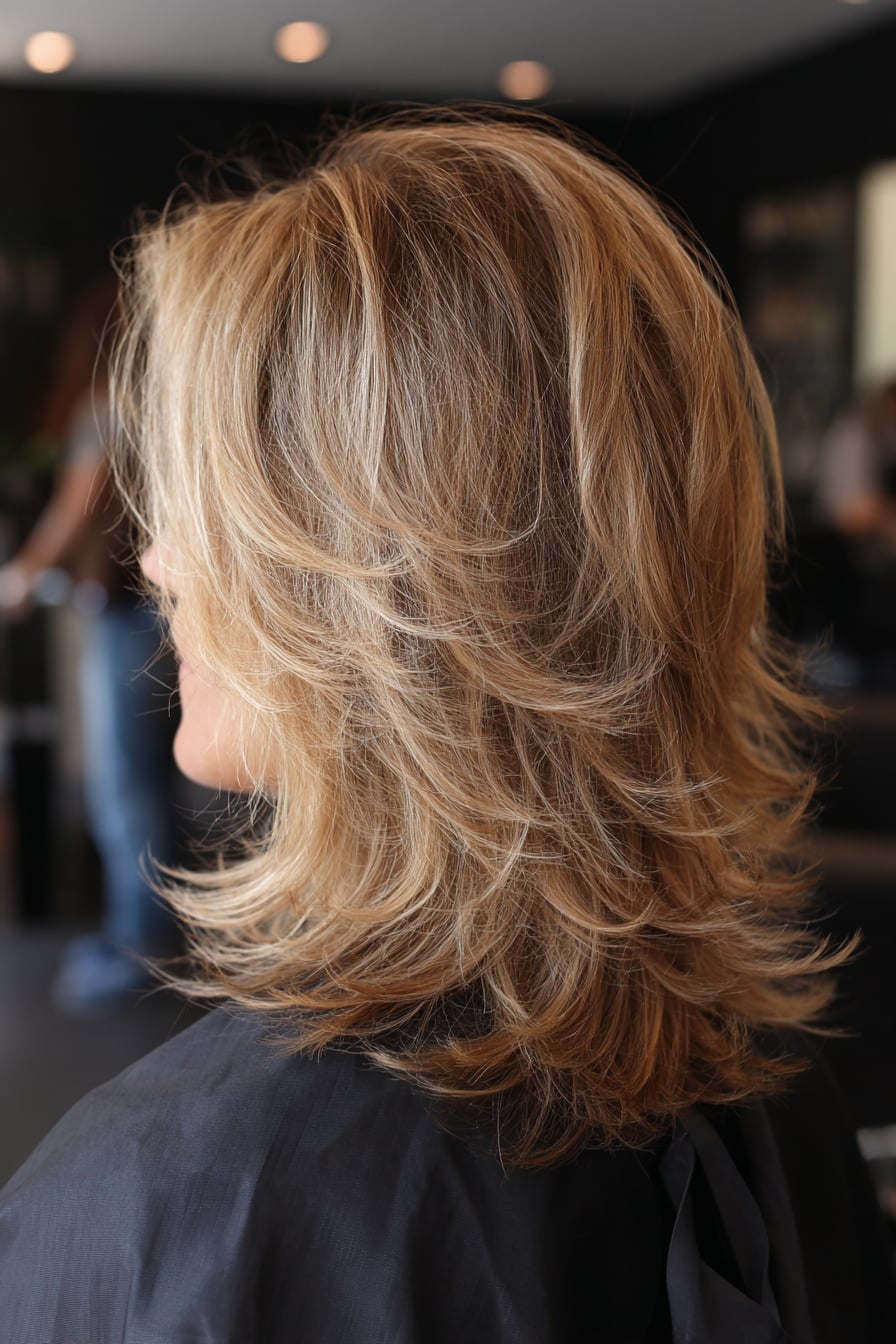 Shoulder Length Blonde With Choppy Layers Shoulder Length Blonde With Choppy Layers — Layered Hair