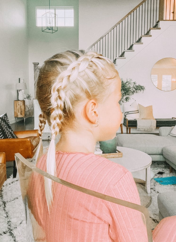 Layered Blonde Braids To Ponytails — Little Girl Haircuts
