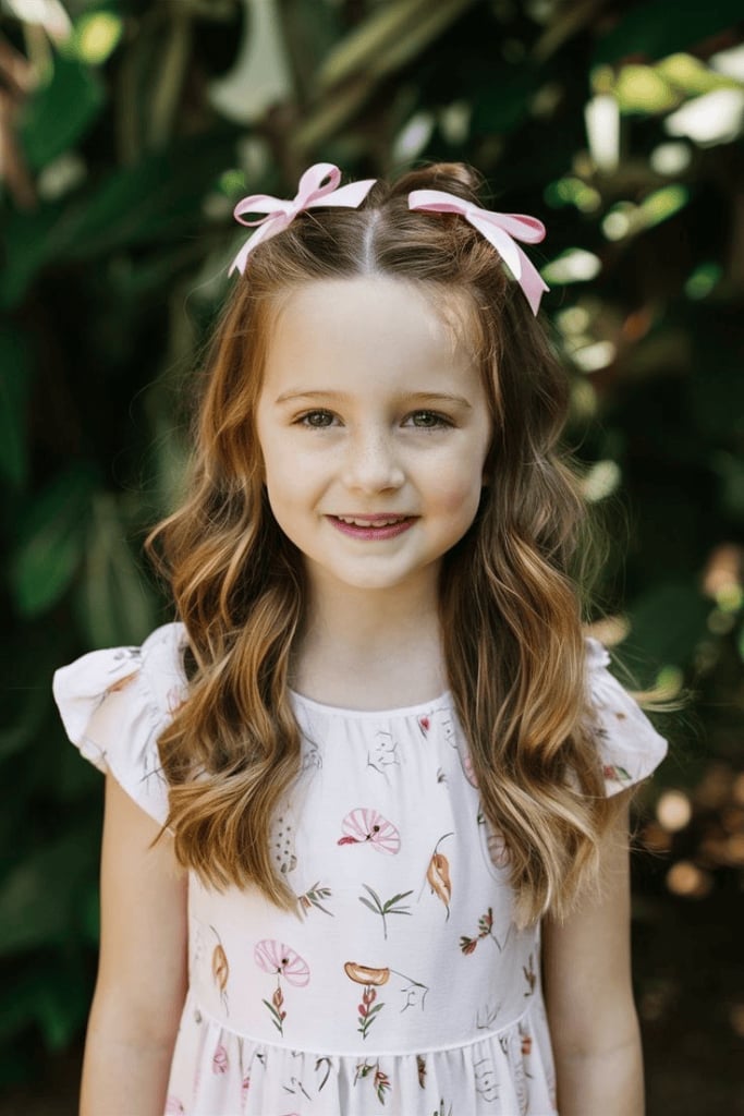 Shoulder Length Strawberry Blonde With Waves — Little Girl Haircuts