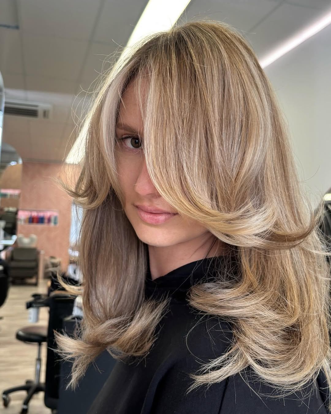 Ash Blonde With Volume And Face-Framing Layers Ash Blonde With Volume And Face-Framing Layers — Long Haircuts