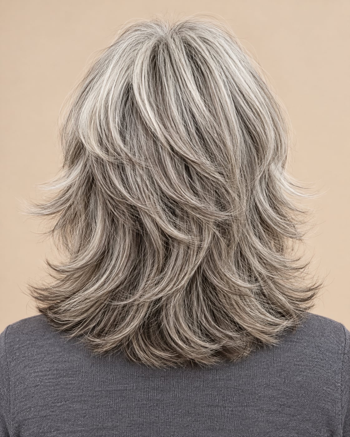 Shoulder Shag With Layered Back Shoulder Shag With Layered Back — Long Shag