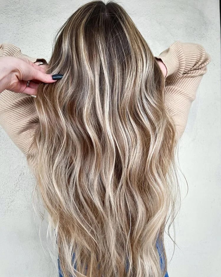 Mid-Back Dark Blonde With Subtle Blonde Highlights Mid-Back Dark Blonde With Subtle Blonde Highlights — Low Maintenance Hair Color