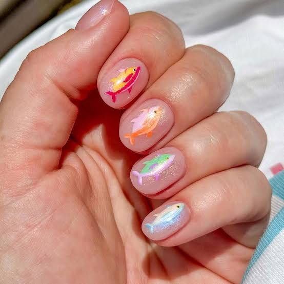 Minimalist Black Line Accent Short Oval Nails Minimalist Black Line Accent Short Oval Nails — Low Maintenance Nails