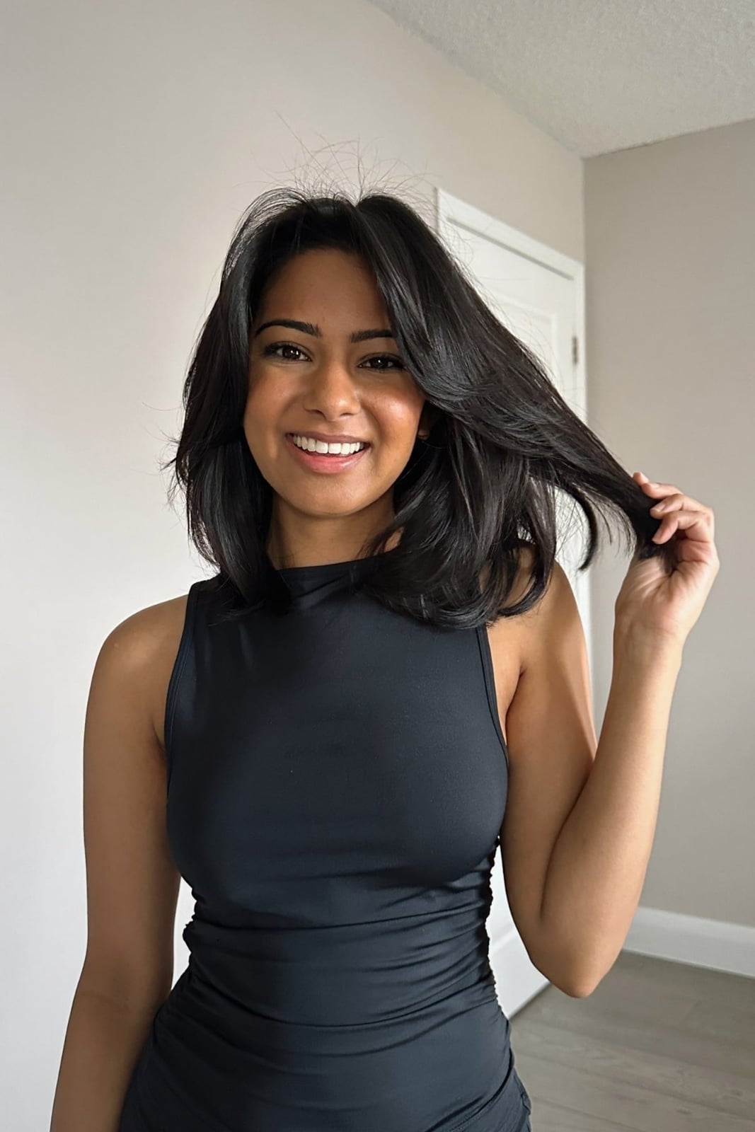 Thick Wavy Lob With Voluminous Blowout — Medium Haircuts
