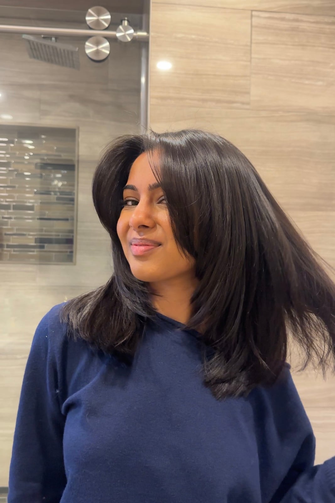 Fine Straight Chin Bob With Face-Framing Layers — Medium Haircuts